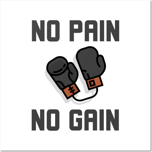 No Pain No Gain Wall Art by Jitesh Kundra